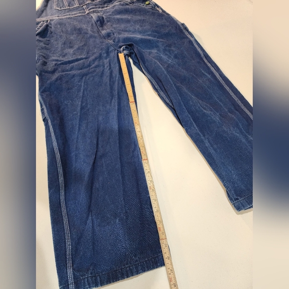 Liberty Carpenter Overalls Men's Size 42X30 Blue Denim Classic Style - Picture 4 of 13